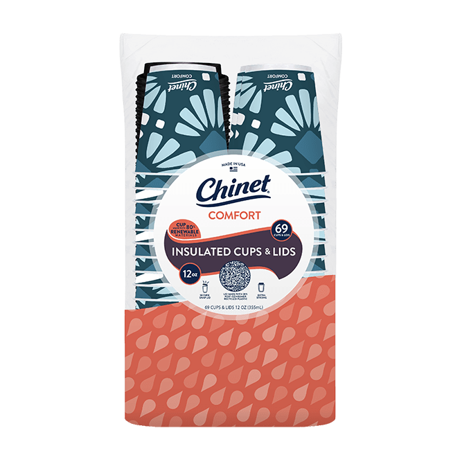 Chinet Comfort 12oz cup in packaging