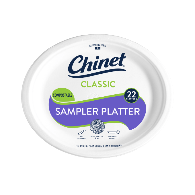 Chinet Classic sampler platter