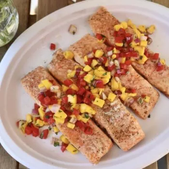 Citrus-Grilled Salmon with Fresh Mango Salsa