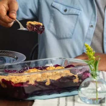 Easy Blueberry Pineapple Cobbler