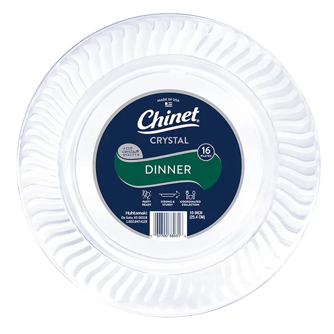 Chinet Crystal dinner plate 16 count