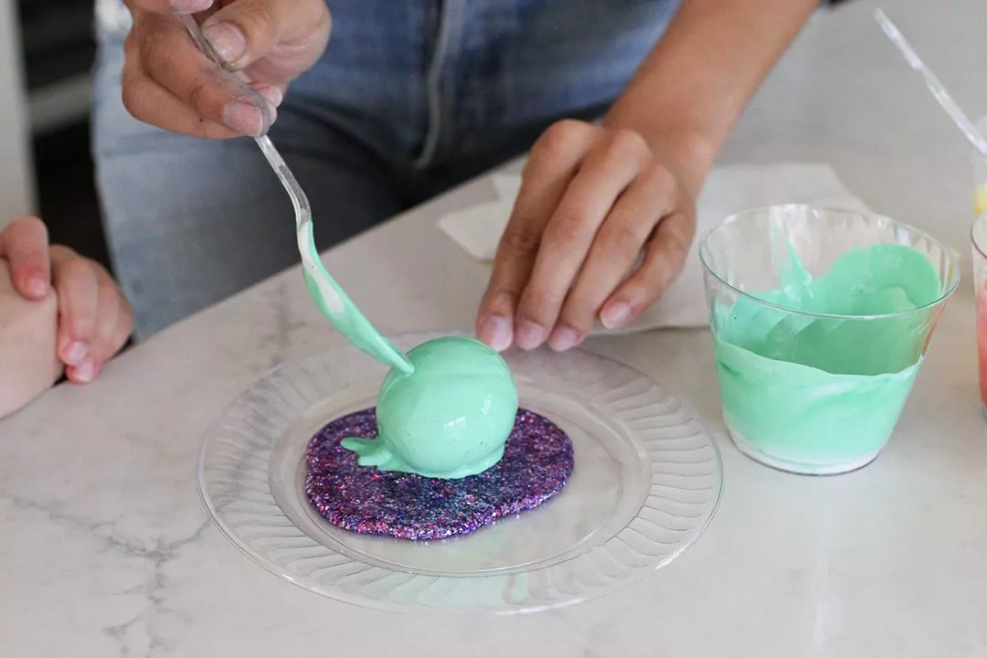 Egg Dyeing with Chinet Crystal cups